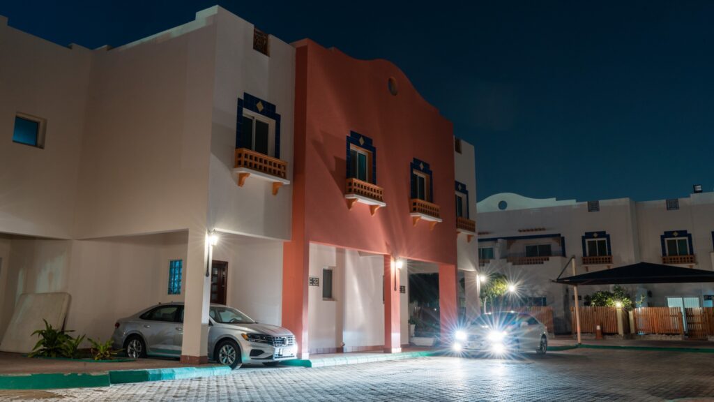 Night View of best residential compound in jeddah